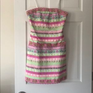 Lily Pulitzer Strapless Ribbon Dress